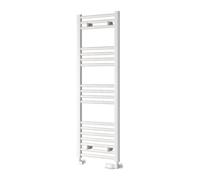 Reina Capo Flat Heated Designer Ladder Towel Rail - 1200 X 400 mm - White