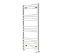 Reina Capo Flat Heated Designer Ladder Towel Rail - 1200 X 500 mm - White