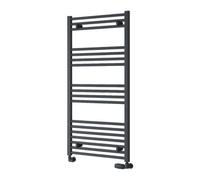 Reina Capo Flat Heated Designer Ladder Towel Rail - 1200 X 600 mm - Anthracite