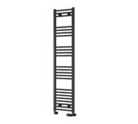 Reina Capo Flat Heated Designer Ladder Towel Rail - 1600 X 400 mm - Anthracite