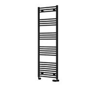 Reina Capo Flat Heated Designer Ladder Towel Rail - 1600 X 500 mm - Black