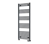 Reina Capo Flat Heated Designer Ladder Towel Rail - 1600 X 600 mm - Anthracite