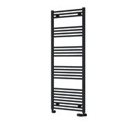 Reina Capo Flat Heated Designer Ladder Towel Rail - 1600 X 600 mm - Black