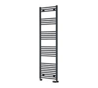 Reina Capo Flat Heated Designer Ladder Towel Rail - 1800 X 500 mm - Anthracite