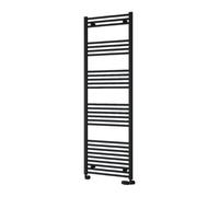 Reina Capo Flat Heated Designer Ladder Towel Rail - 1800 X 600 mm - Black