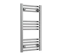 Reina Capo Flat Heated Designer Ladder Towel Rail - 800 X 400 mm - Chrome