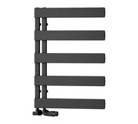 Reina Carpena Heated Aluminium Towel Rail - 710 X 500mm - Black