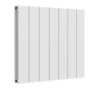 Reina Casina Horizontal Aluminium Double Panel Radiator - Size 600 X 660mm - White