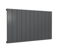 Reina Casina Horizontal Aluminium Single Panel Radiator - Size 600 X 1040mm - Anthracite