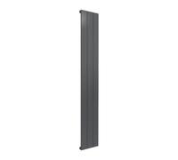 Reina Casina Vertical Aluminium Single Panel Radiator - 1800 X 280mm - Anthracite