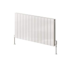 Reina Casina White Aluminium Horizontal Designer Radiators H600mm x W1230mm Double Panel Central Heating