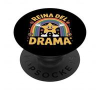 Reina del Drama Divertida y Sarcástica con Mucha Actitud PopSockets Adhesive PopGrip