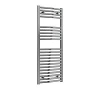 Reina Diva Curved Heated Designer Towel Rail - 1200 X 450mm - Chrome