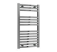 Reina Diva Curved Heated Designer Towel Rail - 800X450 - Chrome