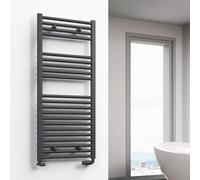 Reina Diva Flat Heated Designer Towel Rail - 1200 X 500mm - Anthracite