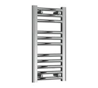 Reina Diva Flat Heated Designer Towel Rail - 600 X 300mm - Chrome
