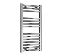 Reina Diva Flat Heated Designer Towel Rail - 800 X 400mm - Chrome