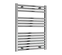 Reina Diva Flat Heated Designer Towel Rail - 800 X 600mm - Chrome