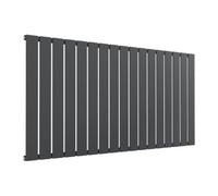 Reina Flat Horizontal Radiator Single - 600 X 1254 mm - Anthracite