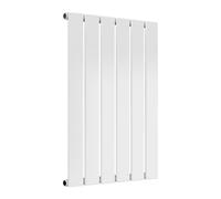 Reina Flat Horizontal Radiator Single - 600 X 440 mm - White
