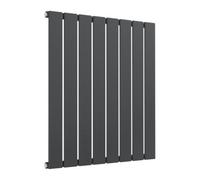 Reina Flat Horizontal Radiator Single - 600 X 588 mm - Anthracite