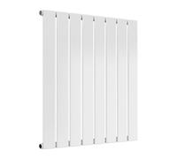 Reina Flat Horizontal Radiator Single - 600 X 588 mm - White
