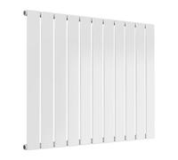 Reina Flat Horizontal Radiator Single - 600 X 810 mm - White