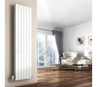 Reina Flat Vertical Double Panel Radiator - 1600 X 440 mm - White