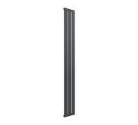 Reina Flat Vertical Single Panel Radiator - 1600 X 218 mm - Anthracite