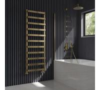 Reina Flora Heated Towel Rail - 1500 X 500mm - Brushed Brass