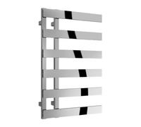 Reina Florina Modern Offset Towel Radiator - 800 X 500 mm - Chrome