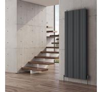 Reina Gio Aluminium Vertical Double Panel Radiator - 1800 X 660mm - Anthracite