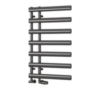 Reina Grace Modern Heated Towel Radiator - 780 X 500 mm - Brushed Gun Metal