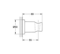 Reina Grohe 27074Gn0 Spa Minimalist Shwr Holder