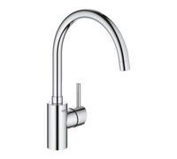 Reina Grohe Concetto Modern Bathroom Ceramic Disc Deck Mounted Single Lever Kitchen Sink Mixer Tap 354mm Chrome Finish Durable Metal