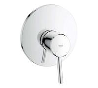 Reina Grohe Concetto Modern Bathroom Round Wall Mounted Single Metal Lever Shower Mixer Trim Metal Chrome Finish Without Concealed Body