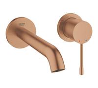 Reina Grohe Essence Wall Mount 2-Hole Trimset Basin Mixer Brushed Warm Sunset