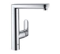 Reina Grohe K7 Mdoern Swivel Single Lever Swivel Adjustable Flow Rate Limiter Spout Kitchen Sink Mixer Tap 301 X 49mm Chrome Metal