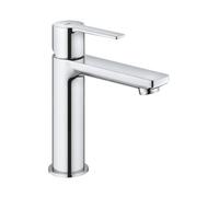 Reina Grohe Lineare Modern Bathroom Deck Mounted Silkmove Single Lever Mono Basin Mixer 180mm With Pop Up Waste Set Chrome Finish
