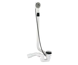 Reina Grohe Talento Modern Bathroom Bowden Cable Pop-Up Bath Waste And Overflow Bottle Trap Chrome Finish Without Finishing Trim Set