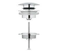 Reina Grohe Waste Set With Push Open Cover Plug For Wash Basins With Overflow Chrome