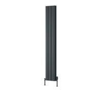 Reina Loco Vertical Aluminium Double Panel Radiator - 1800 X 280mm - Anthracite