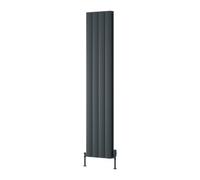 Reina Loco Vertical Aluminium Double Panel Radiator - 1800 X 375mm - Anthracite