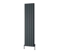Reina Loco Vertical Aluminium Double Panel Radiator - 1800 X 470mm - Anthracite