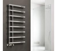 Reina Matera Modern Heated Towel Rail - 998 X 500 mm - Chrome