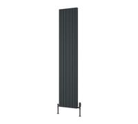 Reina Melvin Aluminium Vertical Flat Panel Radiator - 1800 X 360mm - Anthracite