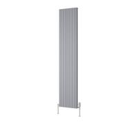 Reina Melvin Aluminium Vertical Flat Panel Radiator - 1800 X 360mm - Silver
