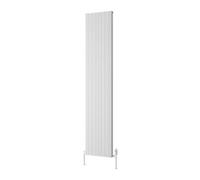 Reina Melvin Aluminium Vertical Flat Panel Radiator - 1800 X 360mm - White