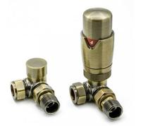 Reina Modal Trv Corner Radiator Valve And Lockshield Bronze