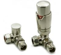 Reina Modal Trv Corner Radiator Valve And Lockshield Brushed